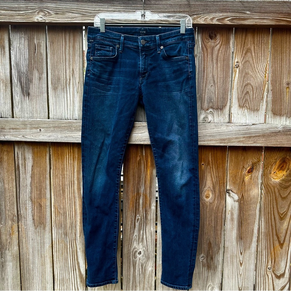 Citizens of Humanity indigo colored slim fit jeans, size 28, Anthropologie